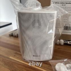 Adastra, Stereo Speakers, White large 6 INCH x4 surround sound job lot