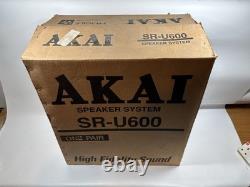 Akai SR-U600 HiFi Stereo Speaker System High Fidelity Sound READ DESCRIPTION