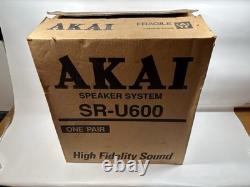 Akai SR-U600 HiFi Stereo Speaker System High Fidelity Sound READ DESCRIPTION