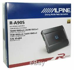 Alpine R-a90s Amp 6 Channel 900w Max Car Speakers Components Tweeters Amplifier