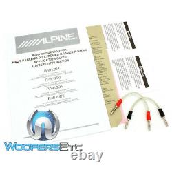 Alpine R-w10d4 10 2250w Woofer Dual 4-ohm Reinforced Subwoofer Bass Speaker New