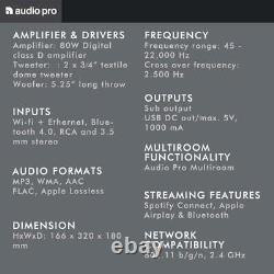 Audio Pro Addon C10 Bluetooth Airplay Wifi Multiroom Speaker Grey