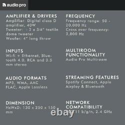 Audio Pro Addon C5A Smart Speaker with Built In Alexa Black Brand NEW
