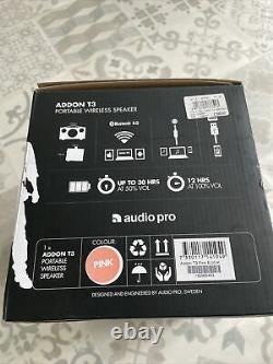 Audio Pro Addon T3 Bluetooth Stereo Wireless Speaker PINK Scandinavia