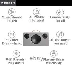 Audio Pro C10 Multi Room Speaker Gray Wifi Airplay Spotify