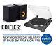 Audio-technica At-lp60x Turntable And Edifier R1000t4 Black Active Speakers