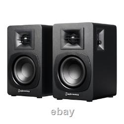 Audio-Technica AT-SP3X Powered Bluetooth Bookshelf Speakers Black