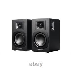 Audio Technica AT-SP3X Powered Bookshelf Speakers with Bluetooth Black