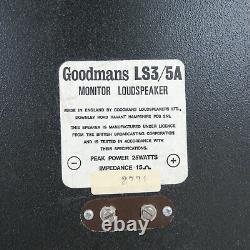 BBC Goodmans LS3/5a stereo speakers ideal audio