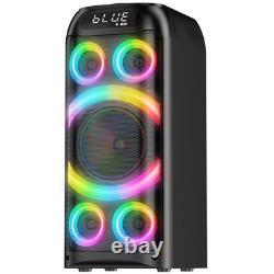 BOHINI Bluetooth Speaker, 160W Peak Powerful Loud Stereo Sound Deep Black