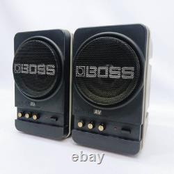 BOSS MA-12 AV Pair Powered Monitor Speaker AV Audio Compact Stereo Tested BD202