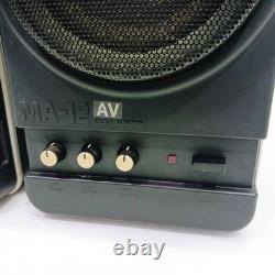 BOSS MA-12 AV Pair Powered Monitor Speakers AV Audio Compact Stereo Tested BD202
