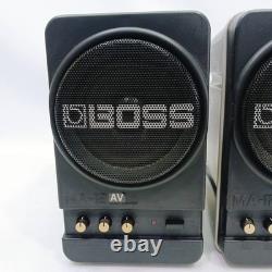 BOSS MA-12 AV Pair Powered Monitor Speakers AV Audio Compact Stereo Tested BD202