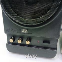 BOSS MA-12 AV Pair Powered Monitor Speakers AV Audio Compact Stereo Tested BD202