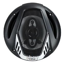 BOSS NX654 6.5 400W 4-Way Car Audio Coaxial Speakers Stereo, Black (8 Speakers)