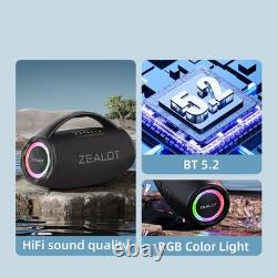 BT Speaker Wireless Stereo Speaker With 80W Booming Sound Colorful Lights