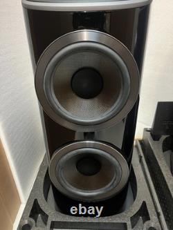 B&W Bowers & Wilkins 801 D4 stereo speakers in Gloss Black boxed idea audio