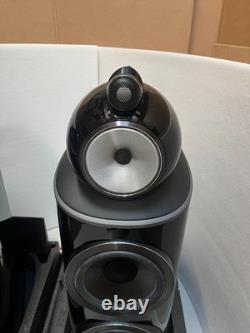 B&W Bowers & Wilkins 801 D4 stereo speakers in Gloss Black boxed idea audio