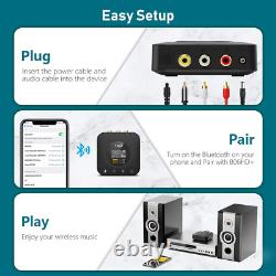Bluetooth 5.1 Music Receiver for Home Stereo LDAC Hi-Fi Wireless Audio Adapter