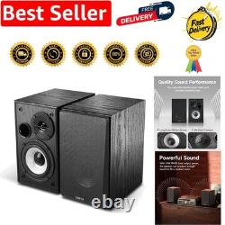 Bluetooth 5.4 Bookshelf Speakers with 24W Power for Stunning Audio Experience