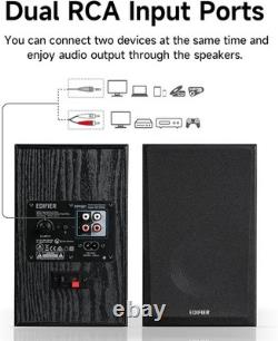 Bluetooth 5.4 Bookshelf Speakers with 24W Power for Stunning Audio Experience