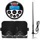 Bluetooth Car Boat Stereo Audio Radio With Waterproof Hanging Speakers And Antenna