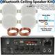 Bluetooth Ceiling Music Kit -pro Amp & 4 Low Profile Speakers- Stereo Hifi Sound