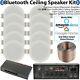 Bluetooth Ceiling Music Kits Pro Amp & Low Profile Speakers Stereo Hifi Sound