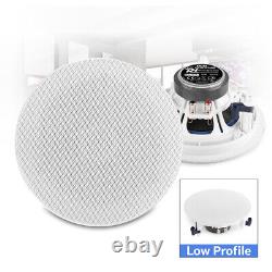 Bluetooth Ceiling Speaker & Amplifier Set, 2-Way Multiroom Home Audio (4x ESCS5)