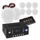 Bluetooth Ceiling Speaker & Amplifier Set, 4-way Multiroom Home Audio (8x Escs5)