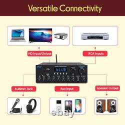 Bluetooth HD Home Audio Amplifier Receiver Stereo 300W Dual Channel Sound Audio