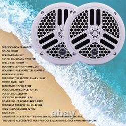Bluetooth Marine Radio Waterproof Stereo System & 6.5'' 240W Speakers & Antenna
