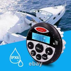 Bluetooth Marine Stereo Audio System Boat Radio and 2Pairs of Waterproof Speaker