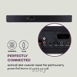 Bluetooth Sound Bar Stereo Speaker Internet DAB+ FM Radio USB Remote 55W Black