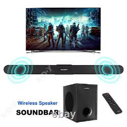 Bluetooth Soundbar Wireless Home Theater 60W TV Stereo Bass Sound Bar Speaker