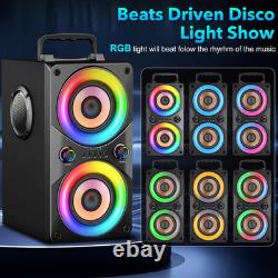 Bluetooth Speaker 100W Portable Big Powerful Deep Bass Loud Sound Wireless Boomb