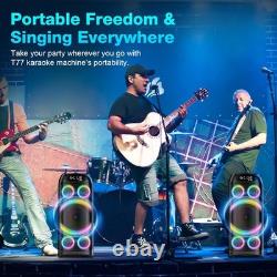 Bluetooth Speaker, 160W Peak Powerful Loud Stereo Sound Deep Bass Wireless