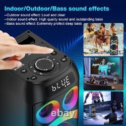 Bluetooth Speaker, 160W Peak Powerful Loud Stereo Sound Deep Bass Wireless