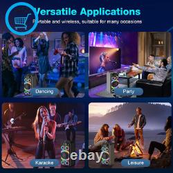 Bluetooth Speaker, 160W Peak Powerful Loud Stereo Sound Deep Bass Wireless Boomb