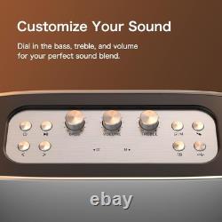 Bluetooth Speaker H100 50W Sound with Treble & Bass Adjustment Travel Ready