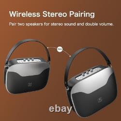 Bluetooth Speaker H100 50W Sound with Treble & Bass Adjustment Travel Ready