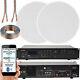 Bluetooth Stereo Sound System 100w Low Profile Ceiling Speakerchannel Hifi Amp