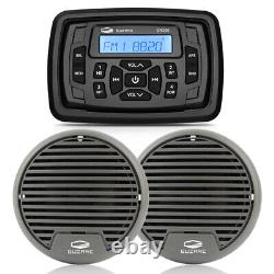Boat Radio Bluetooth Audio Stereo Waterproof Receiver with Speakers for ATV UTV