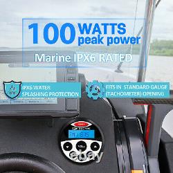 Boat Radio Marine Audio Receiver + 4'' Waterproof Stereo Speakers + Antenna