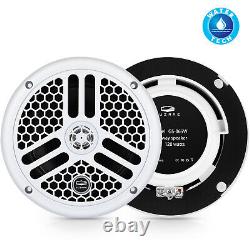 Boat Radio Waterproof Bluetooth Stereo Receiver + 6.5'' 240W Speakers + Antenna