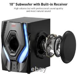 Bobtot Home Theater Systems Surround Sound Speakers 1200 Watts Peak Power 10