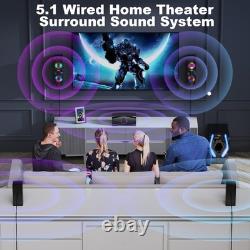 Bobtot Home Theater Systems Surround Sound Speakers 1200 Watts Peak Power 10