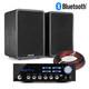 Bookshelf Speaker Hifi Stereo System With Av120bt Bluetooth Amplifier Shfb65