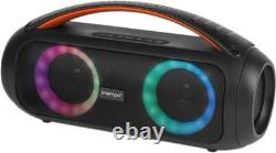Boombox Bluetooth Speaker LED Colour Changing Lights Stereo Sound