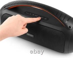 Boombox Bluetooth Speaker LED Colour Changing Lights Stereo Sound